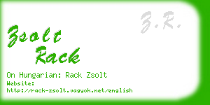 zsolt rack business card